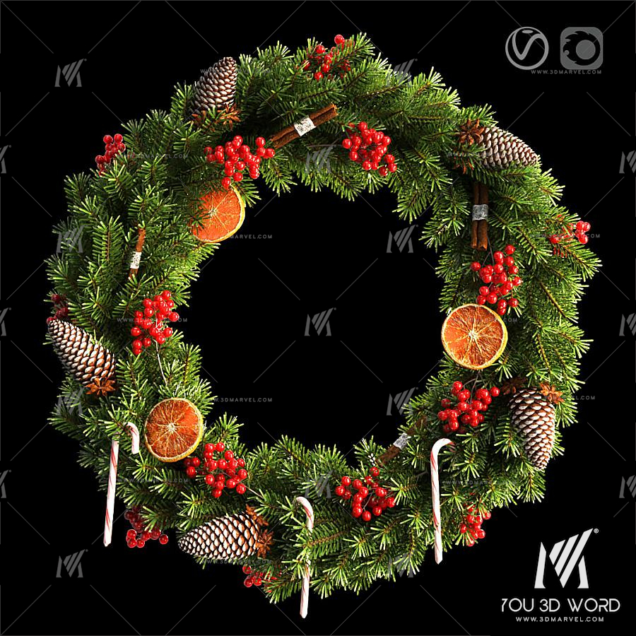Christmas wreath 66cm